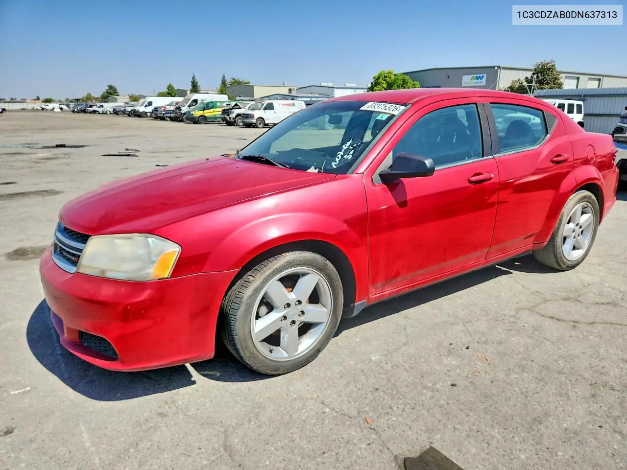 DODGE AVENGER 2013, VIN 1C3CDZAB0DN637313