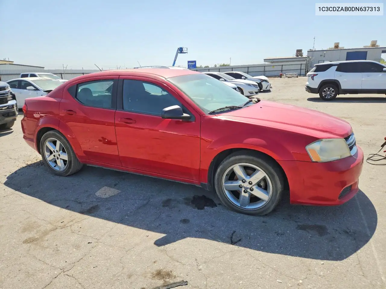2013 DODGE AVENGER VIN 1C3CDZAB0DN637313 — фото 4