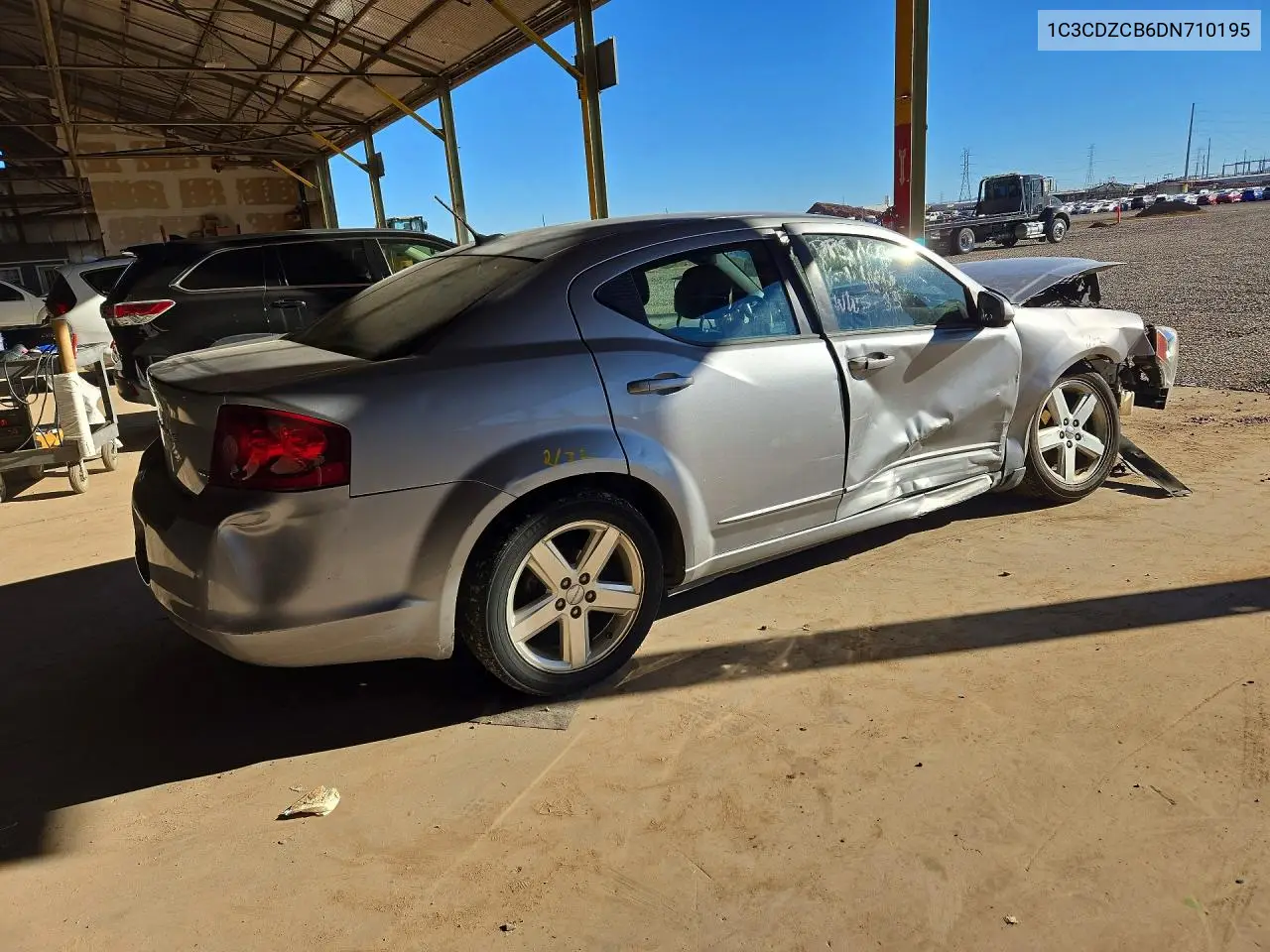 2013 DODGE AVENGER VIN 1C3CDZCB6DN710195 — фото 3