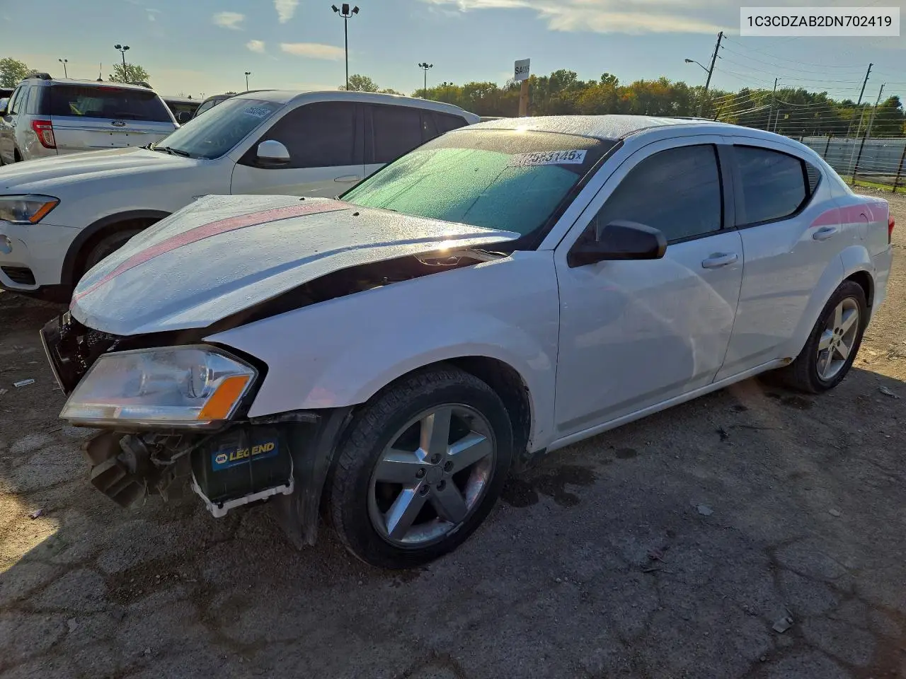 DODGE AVENGER 2013, VIN 1C3CDZAB2DN702419