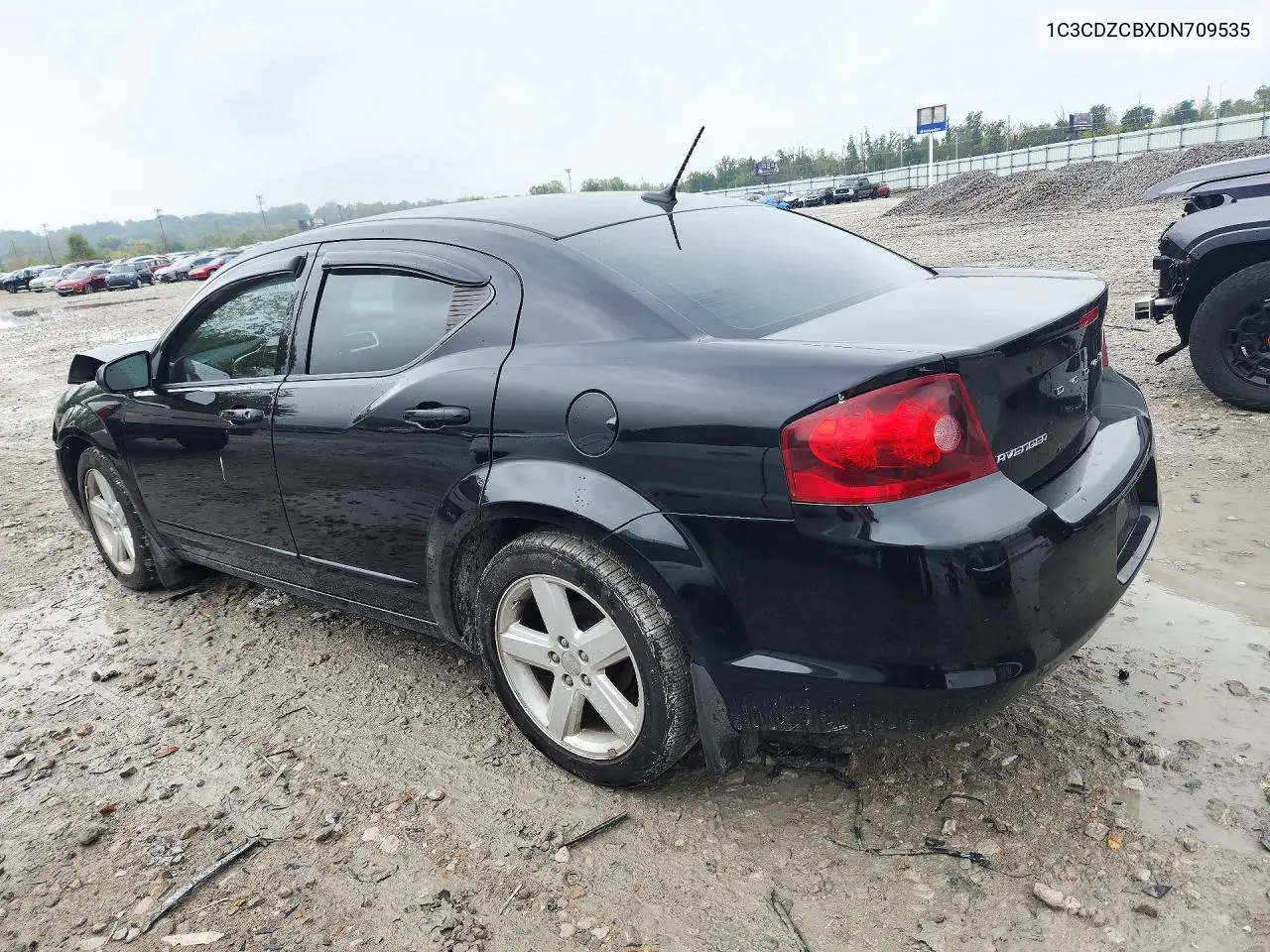 2013 DODGE AVENGER VIN 1C3CDZCBXDN709535 — фото 2