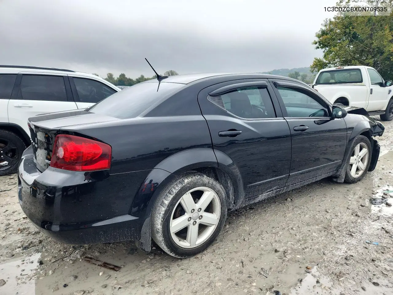 2013 DODGE AVENGER VIN 1C3CDZCBXDN709535 — фото 3