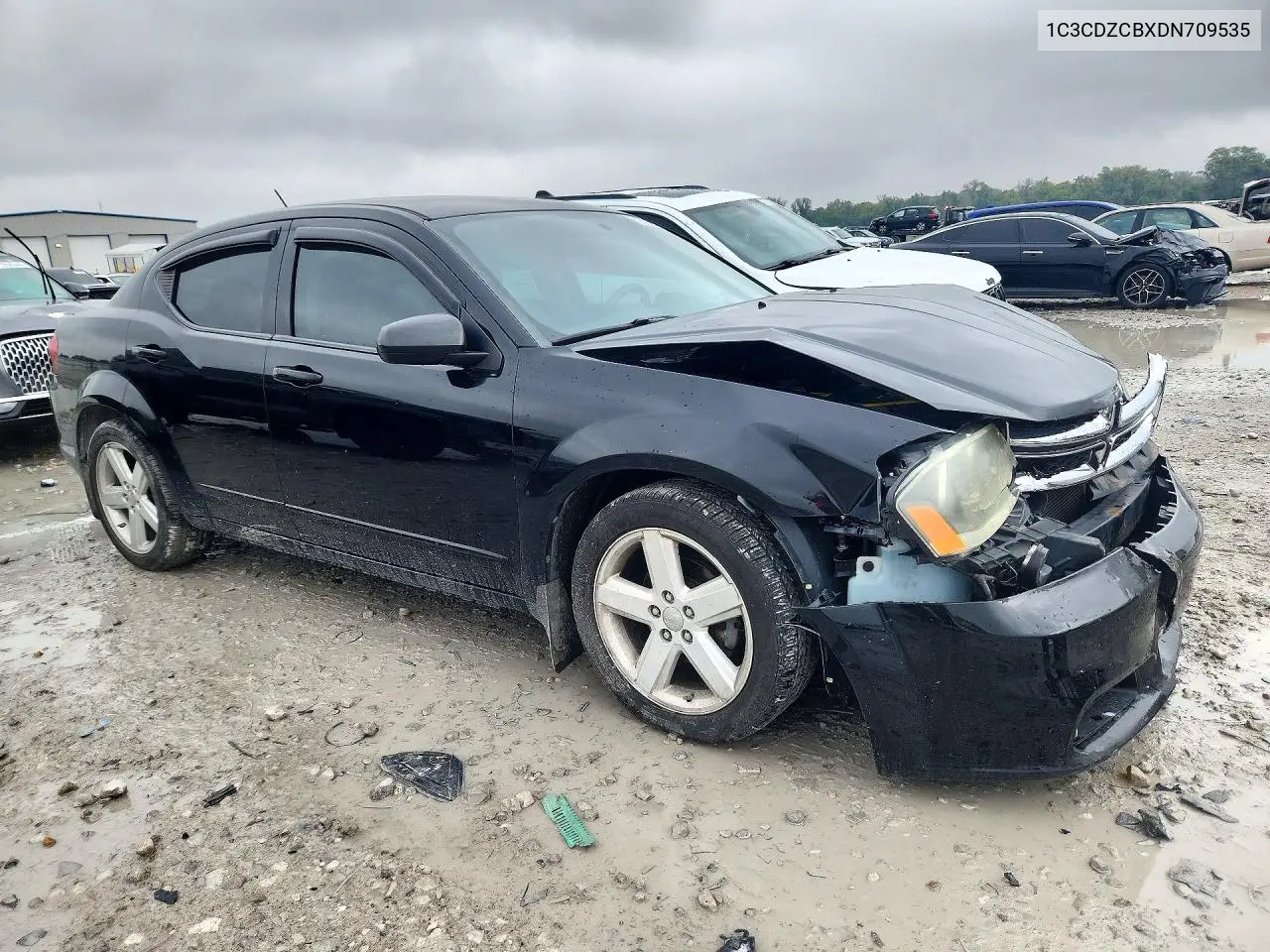 2013 DODGE AVENGER VIN 1C3CDZCBXDN709535 — фото 4