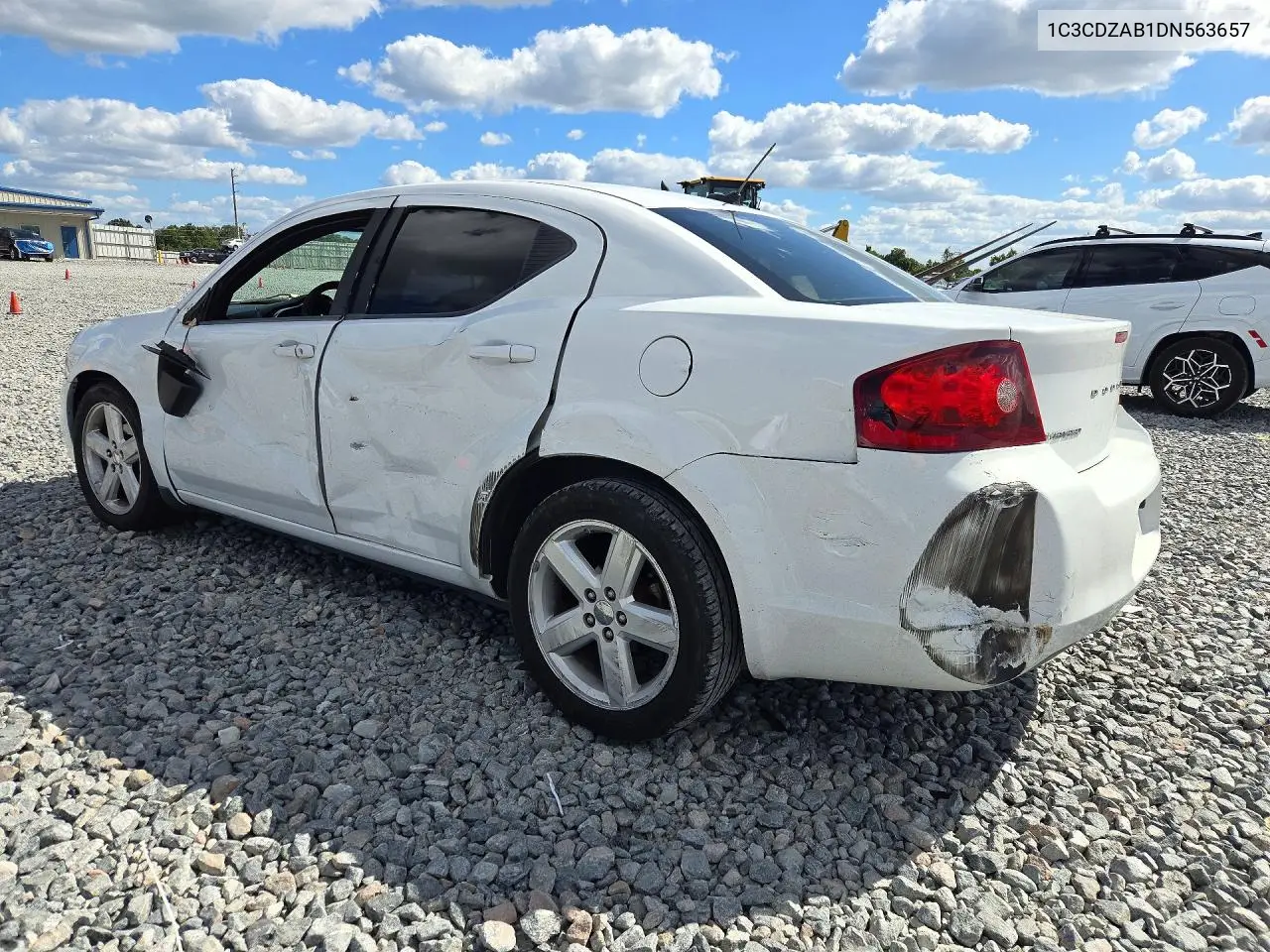 2013 DODGE AVENGER VIN 1C3CDZAB1DN563657 — фото 2