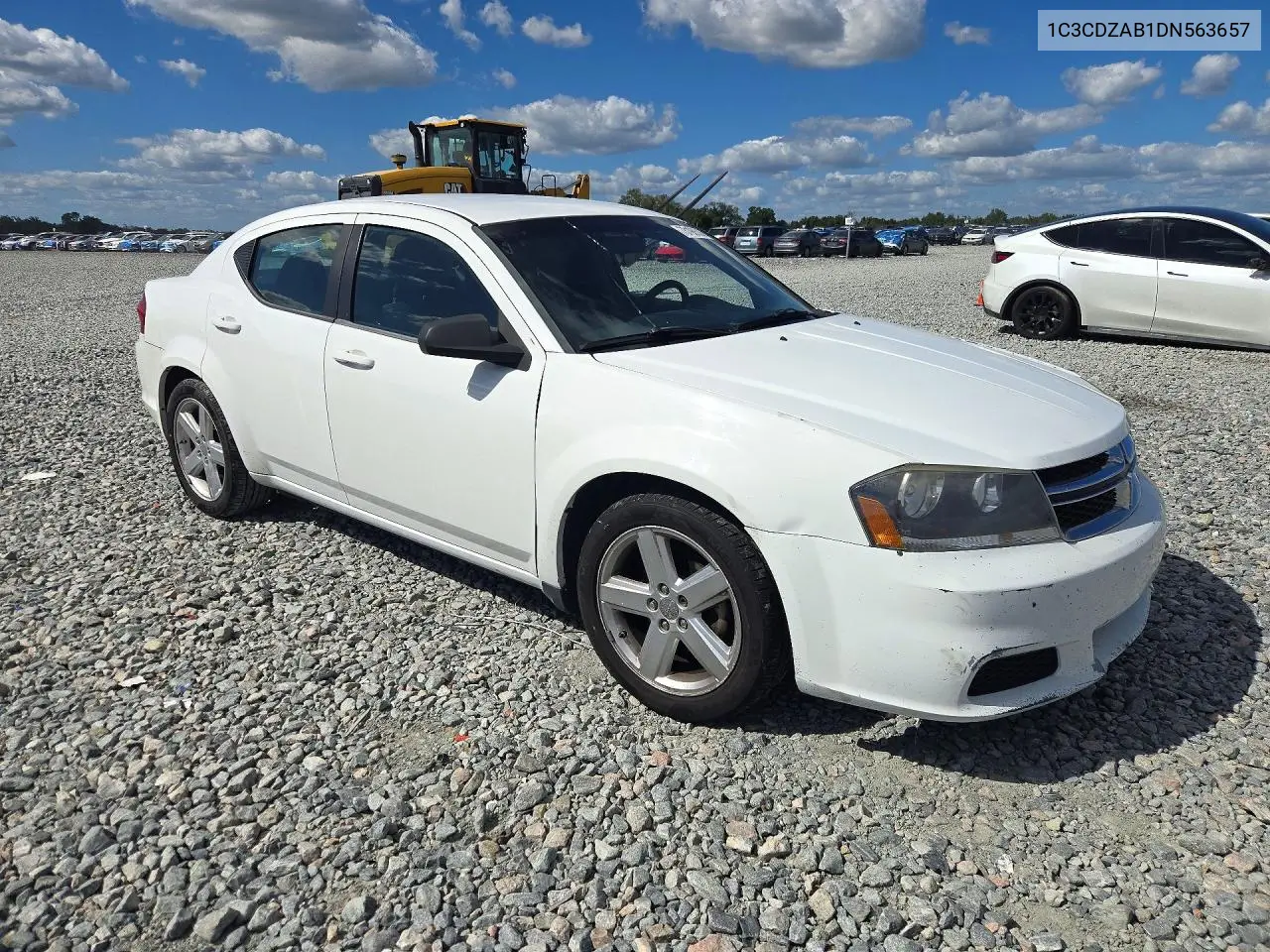 2013 DODGE AVENGER VIN 1C3CDZAB1DN563657 — фото 4
