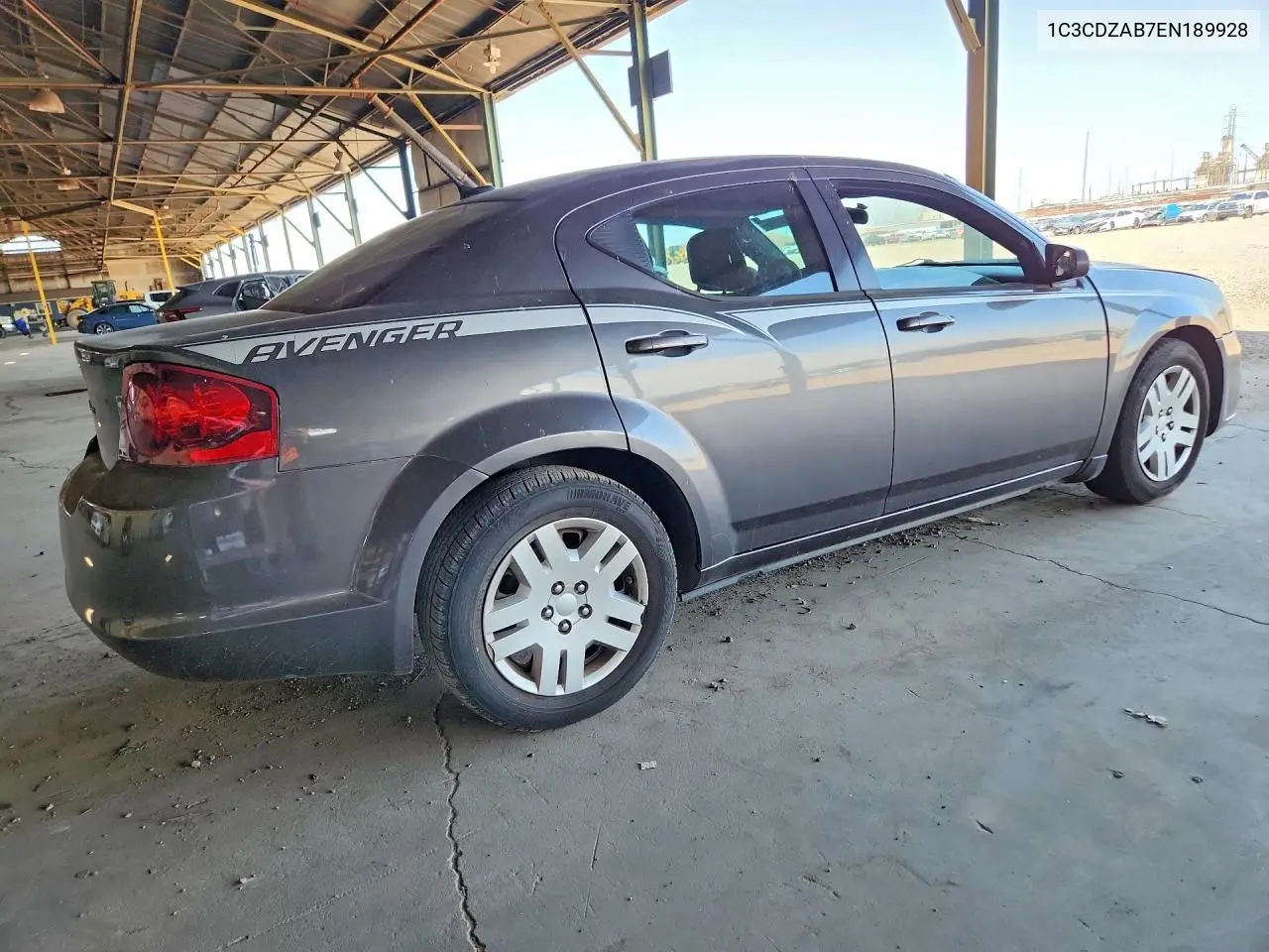 2014 DODGE AVENGER VIN 1C3CDZAB7EN189928 — фото 3