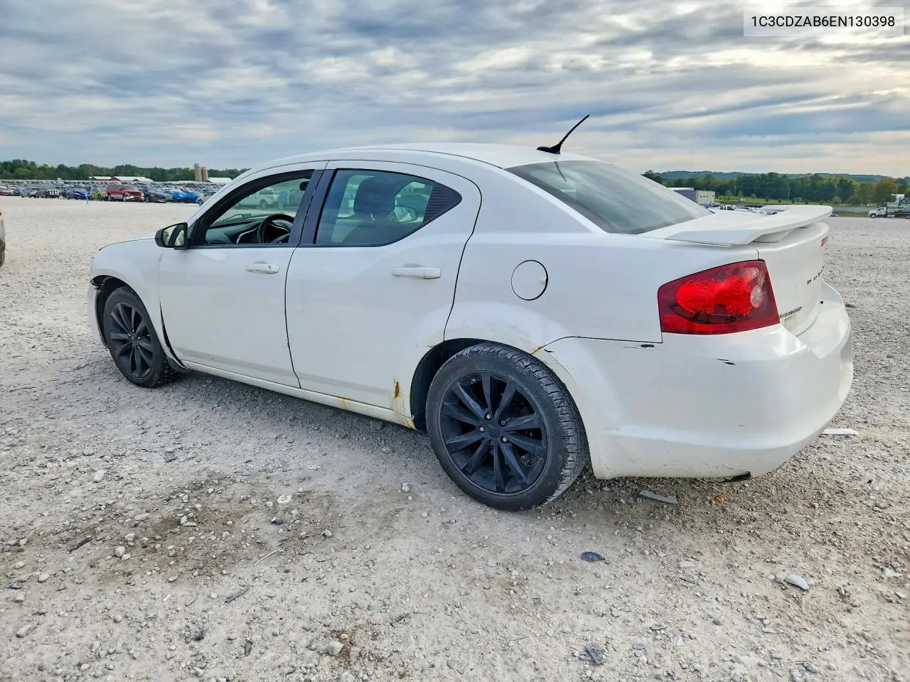 2014 DODGE AVENGER VIN 1C3CDZAB6EN130398 — фото 2
