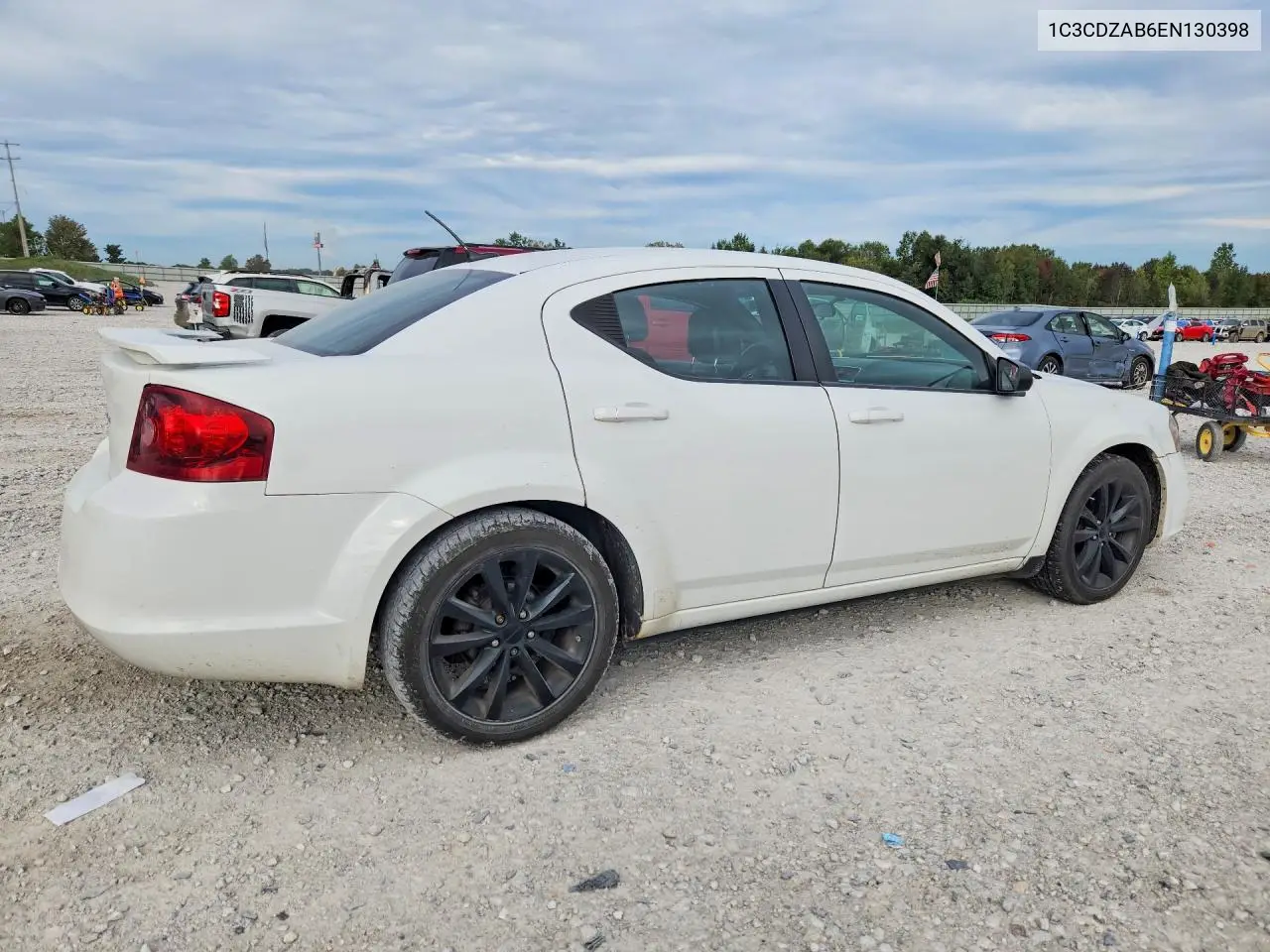 2014 DODGE AVENGER VIN 1C3CDZAB6EN130398 — фото 3