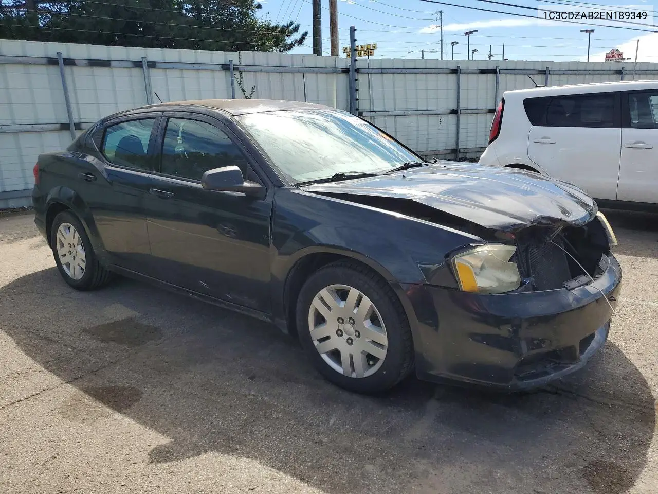 2014 DODGE AVENGER VIN 1C3CDZAB2EN189349 — фото 4