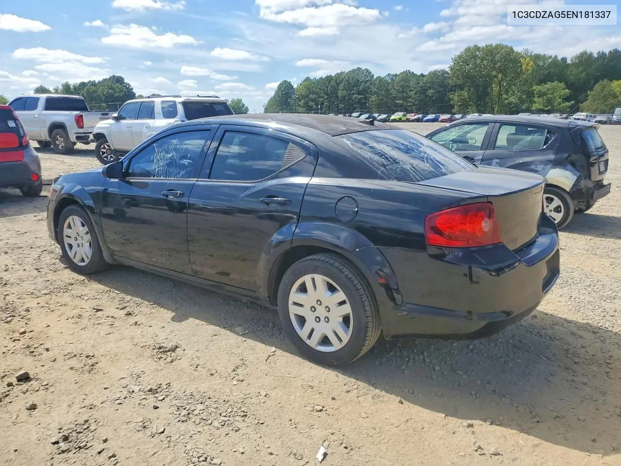 2014 DODGE AVENGER VIN 1C3CDZAG5EN181337 — фото 2