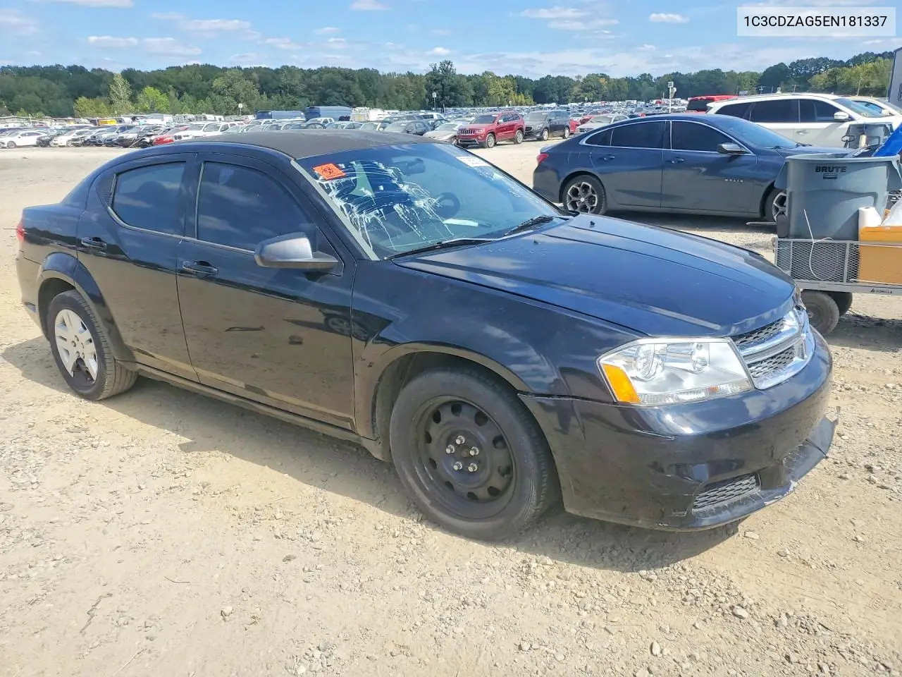 2014 DODGE AVENGER VIN 1C3CDZAG5EN181337 — фото 4