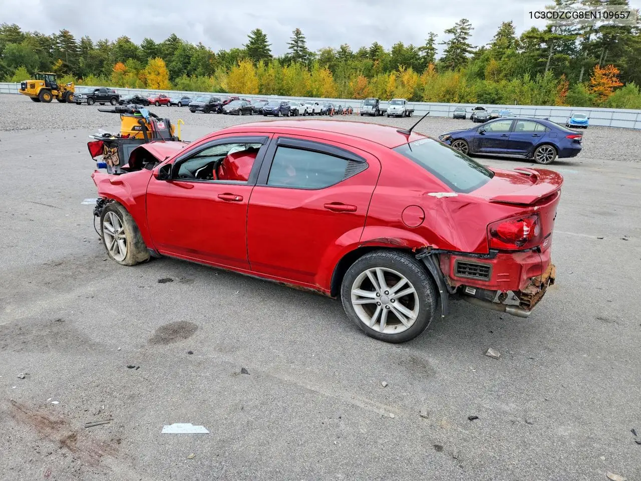 2014 DODGE AVENGER VIN 1C3CDZCG8EN109657 — фото 2
