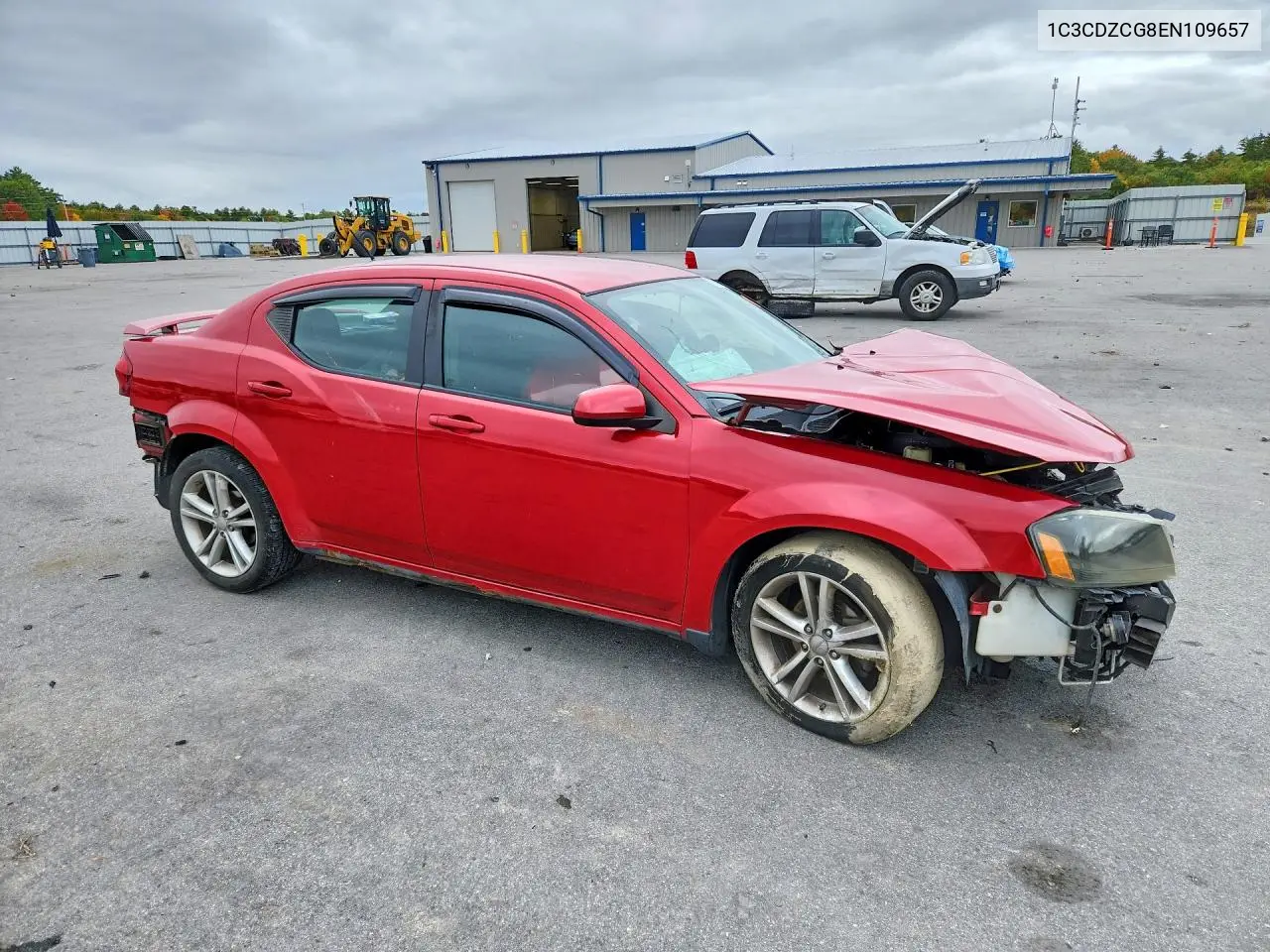 2014 DODGE AVENGER VIN 1C3CDZCG8EN109657 — фото 4