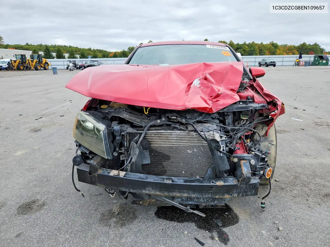 2014 DODGE AVENGER VIN 1C3CDZCG8EN109657 — фото 5