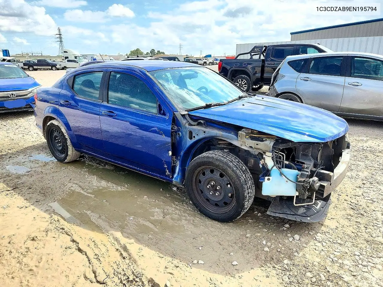 2014 DODGE AVENGER VIN 1C3CDZAB9EN195794 — фото 4