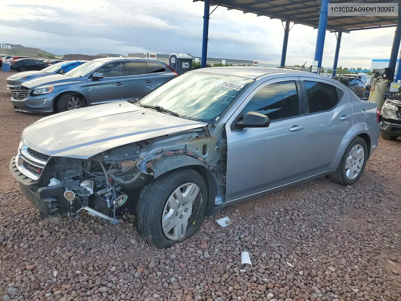 DODGE AVENGER 2014, VIN 1C3CDZAG9EN130097