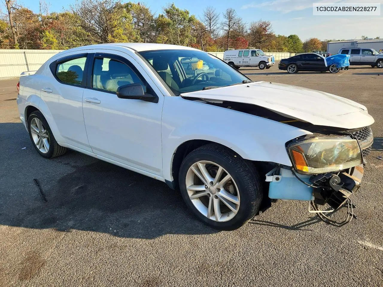 2014 DODGE AVENGER VIN 1C3CDZAB2EN228277 — фото 4