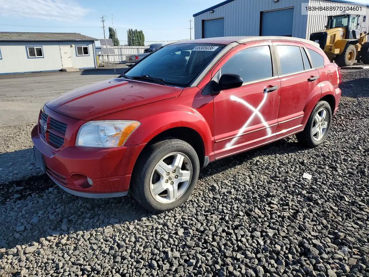 DODGE CALIBER 2007, VIN 1B3HB48B97D104601