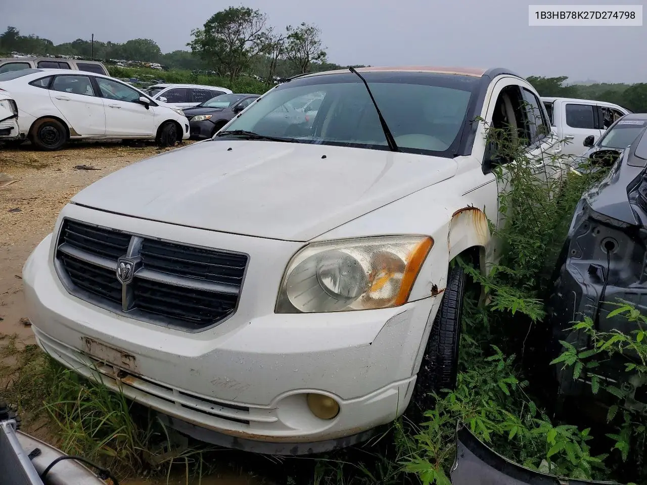 DODGE CALIBER 2007, VIN 1B3HB78K27D274798
