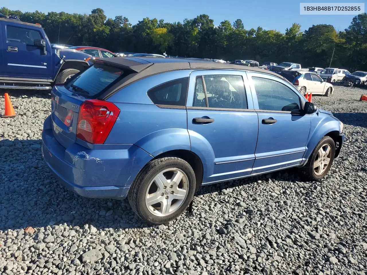 2007 DODGE CALIBER VIN 1B3HB48B17D252855 — фото 3