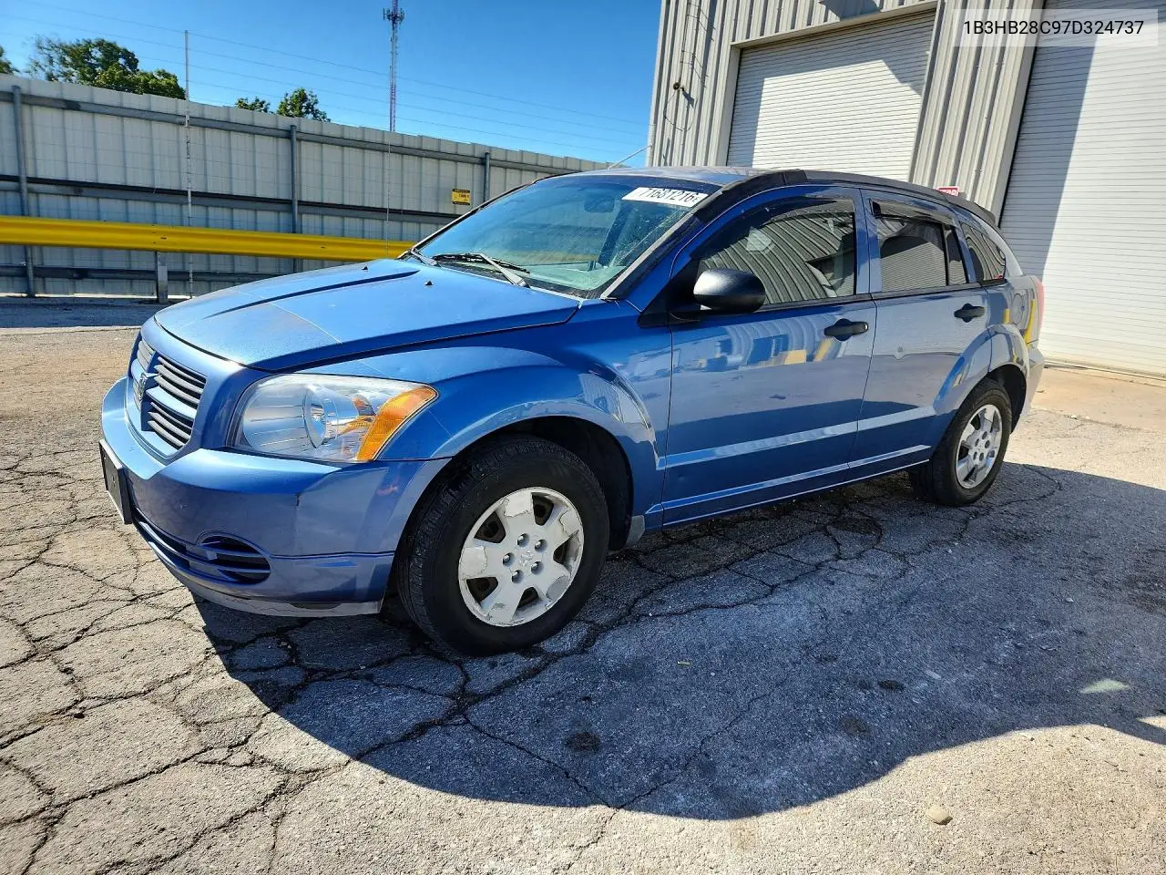 DODGE CALIBER 2007, VIN 1B3HB28C97D324737