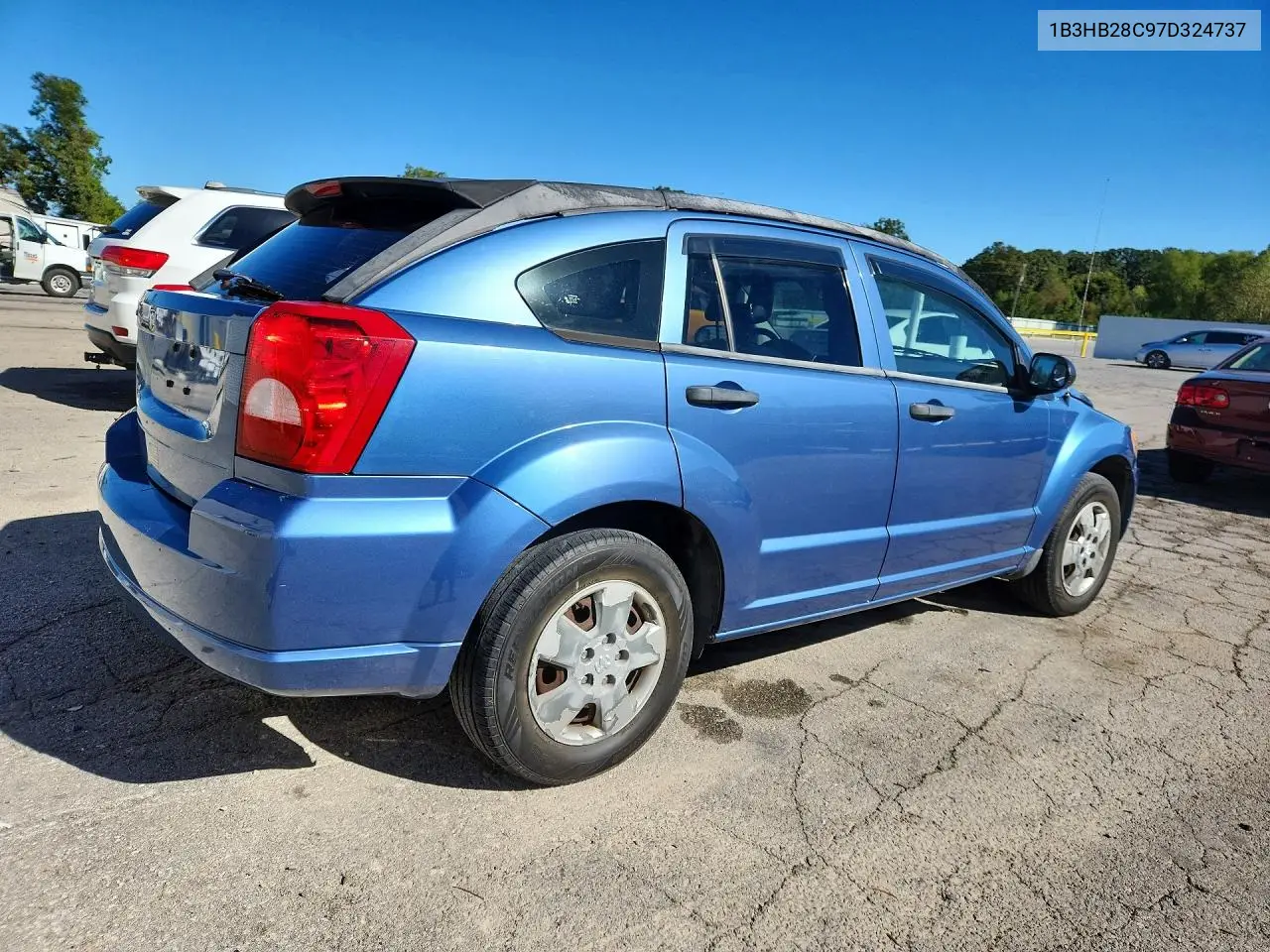 2007 DODGE CALIBER VIN 1B3HB28C97D324737 — фото 3