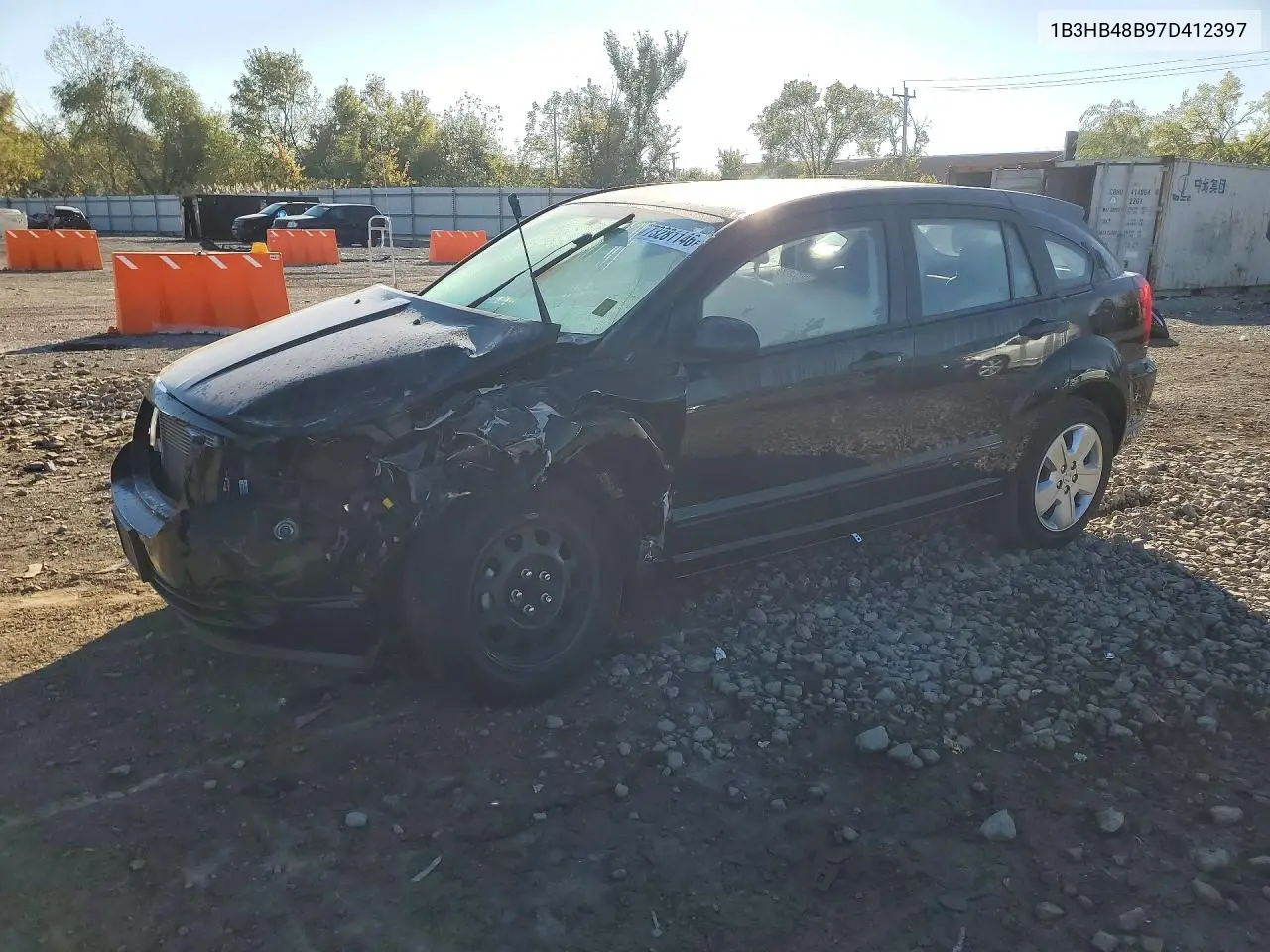 DODGE CALIBER 2007, VIN 1B3HB48B97D412397