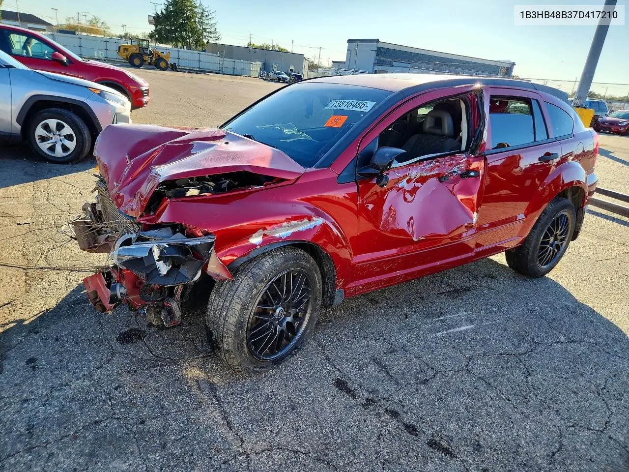 DODGE CALIBER 2007, VIN 1B3HB48B37D417210
