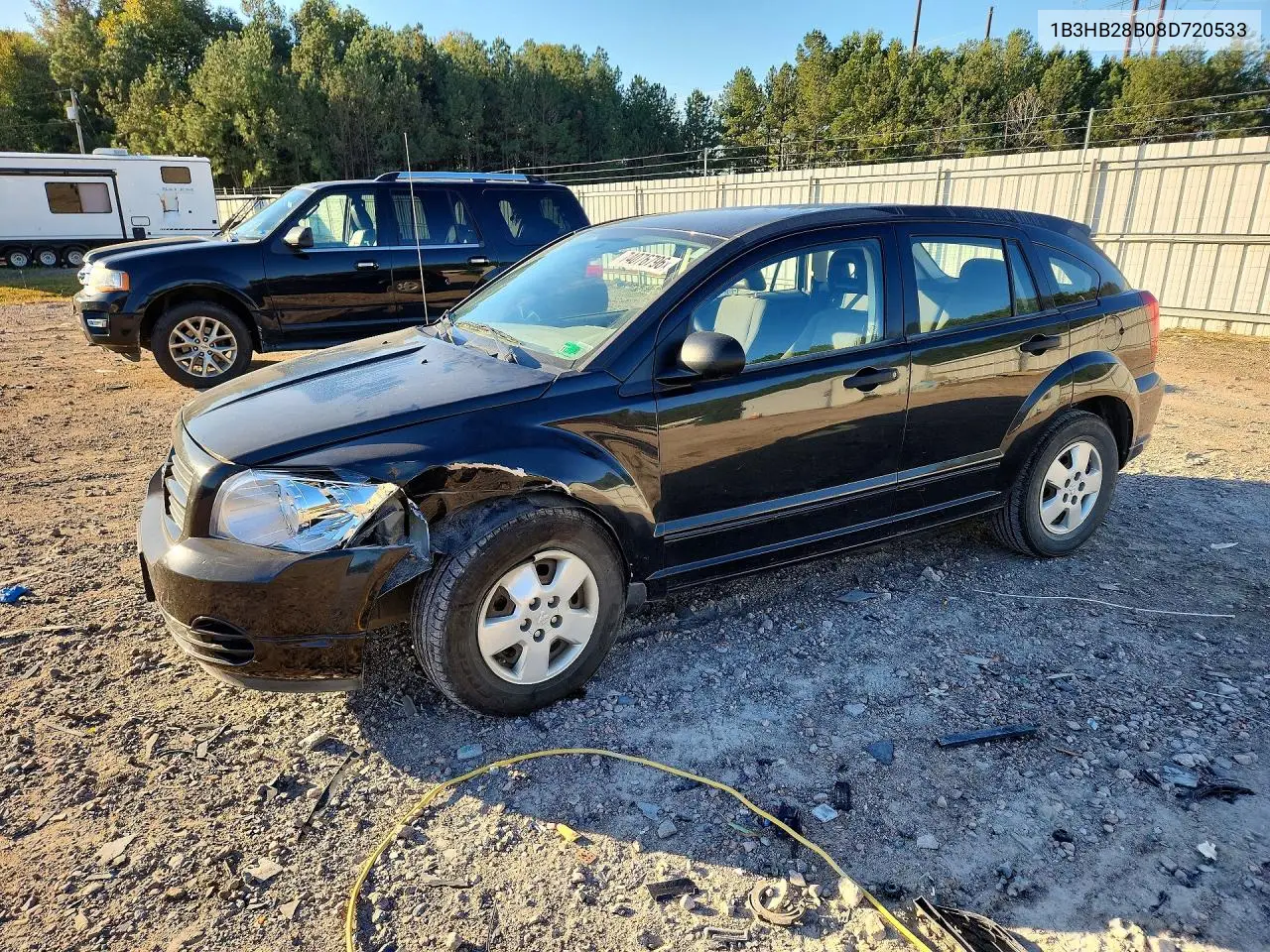 DODGE CALIBER 2008, VIN 1B3HB28B08D720533