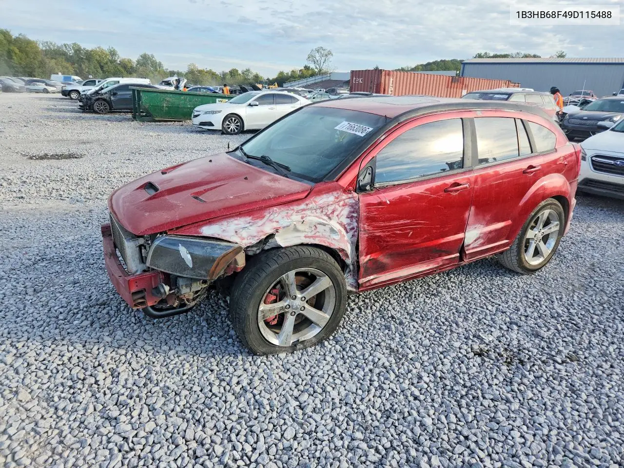 DODGE CALIBER 2009, VIN 1B3HB68F49D115488