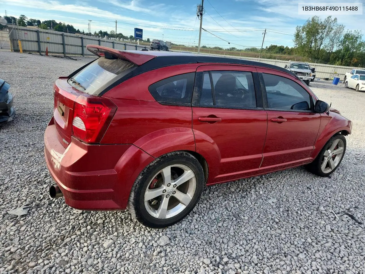 2009 DODGE CALIBER VIN 1B3HB68F49D115488 — фото 3