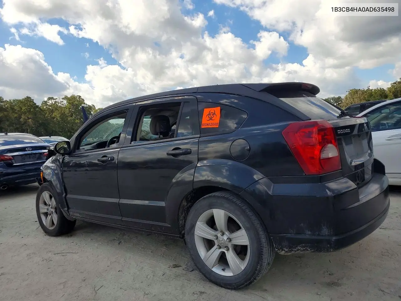 2010 DODGE CALIBER VIN 1B3CB4HA0AD635498 — фото 2
