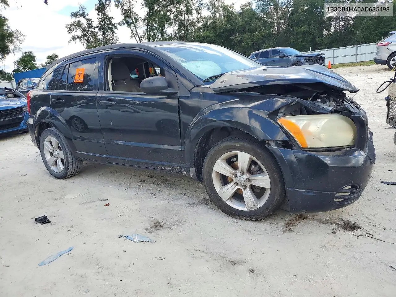 2010 DODGE CALIBER VIN 1B3CB4HA0AD635498 — фото 4