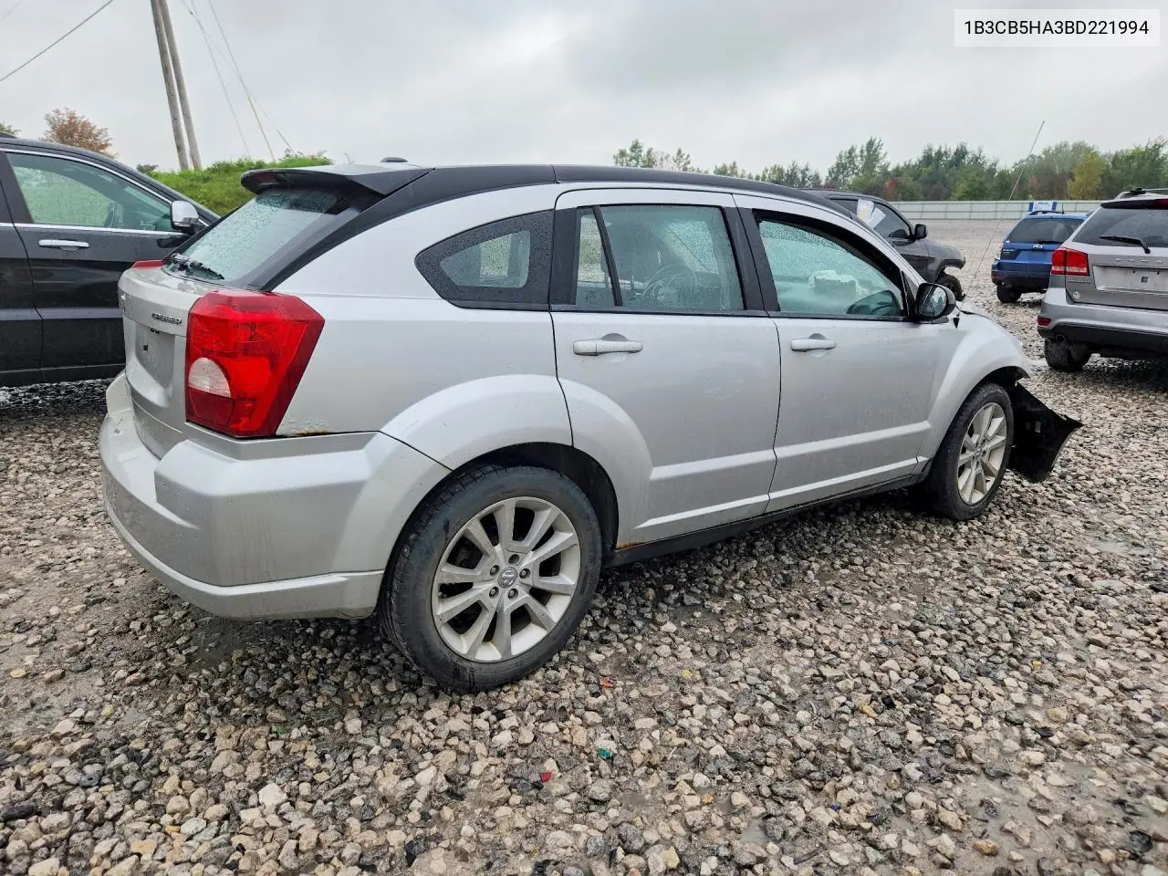 2011 DODGE CALIBER VIN 1B3CB5HA3BD221994 — фото 3