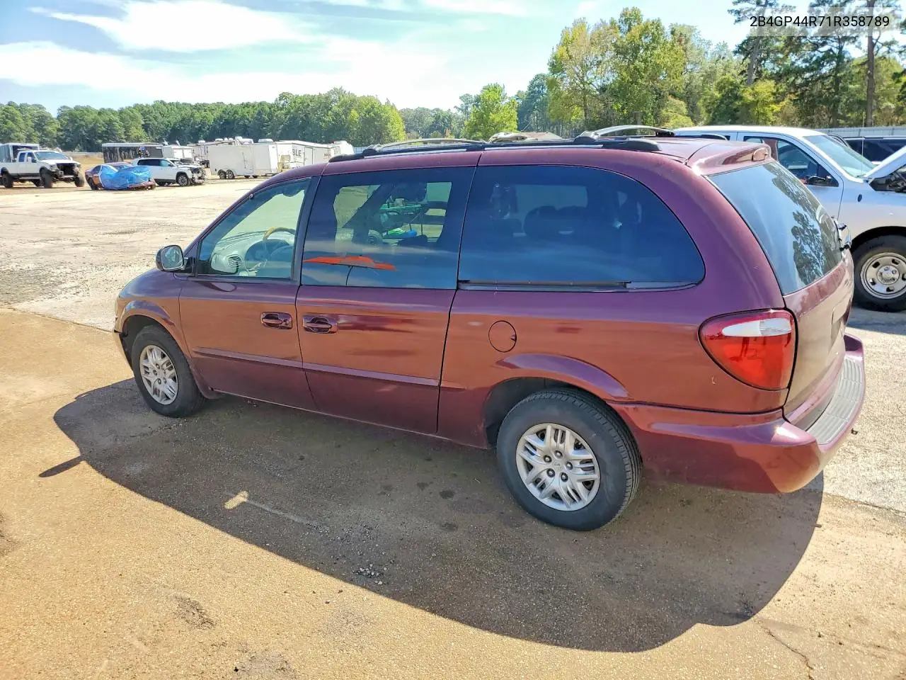 2001 DODGE CARAVAN VIN 2B4GP44R71R358789 — фото 2