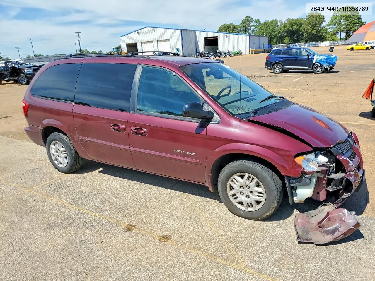 2001 DODGE CARAVAN VIN 2B4GP44R71R358789 — фото 4