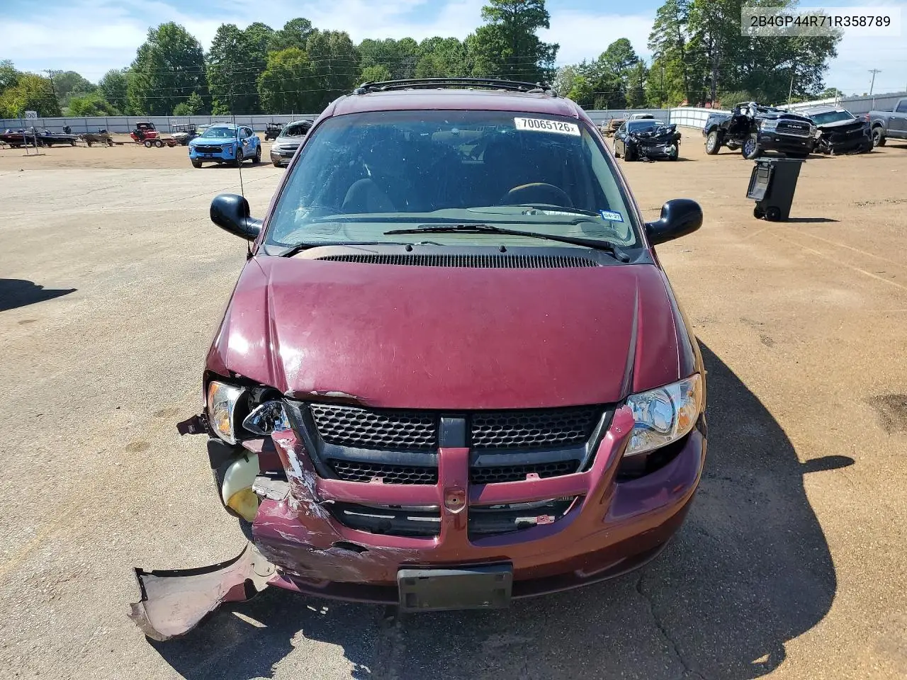 2001 DODGE CARAVAN VIN 2B4GP44R71R358789 — фото 5