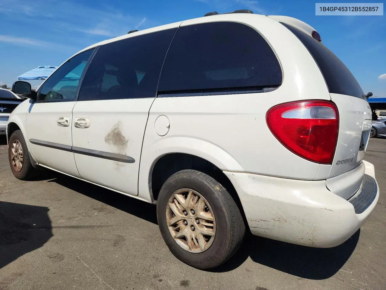2002 DODGE CARAVAN VIN 1B4GP45312B552857 — фото 2