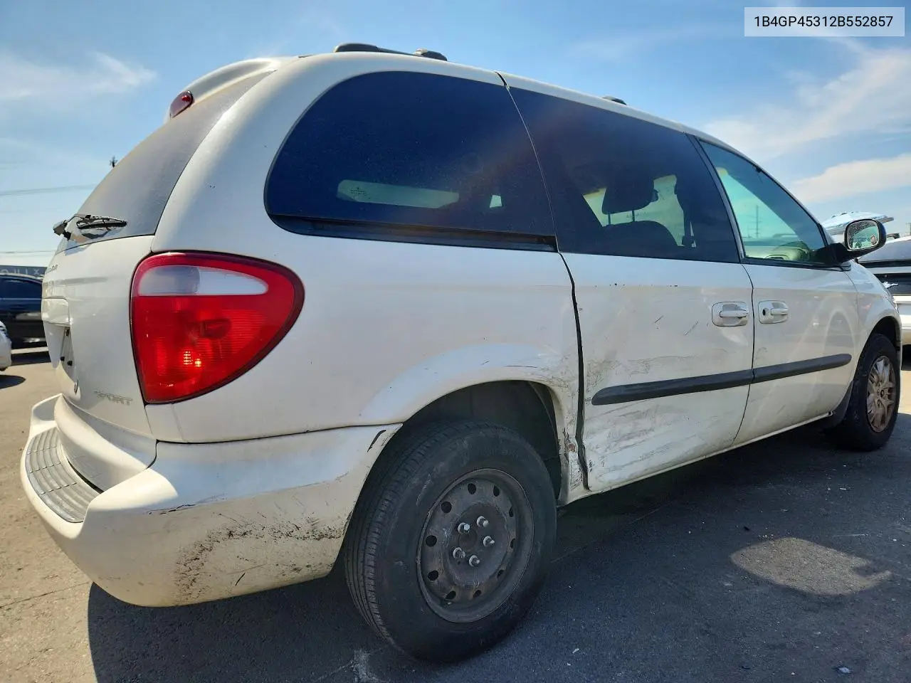2002 DODGE CARAVAN VIN 1B4GP45312B552857 — фото 3