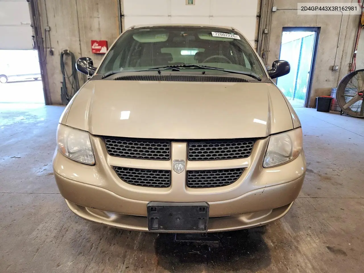 2003 DODGE CARAVAN VIN 2D4GP443X3R162981 — фото 5