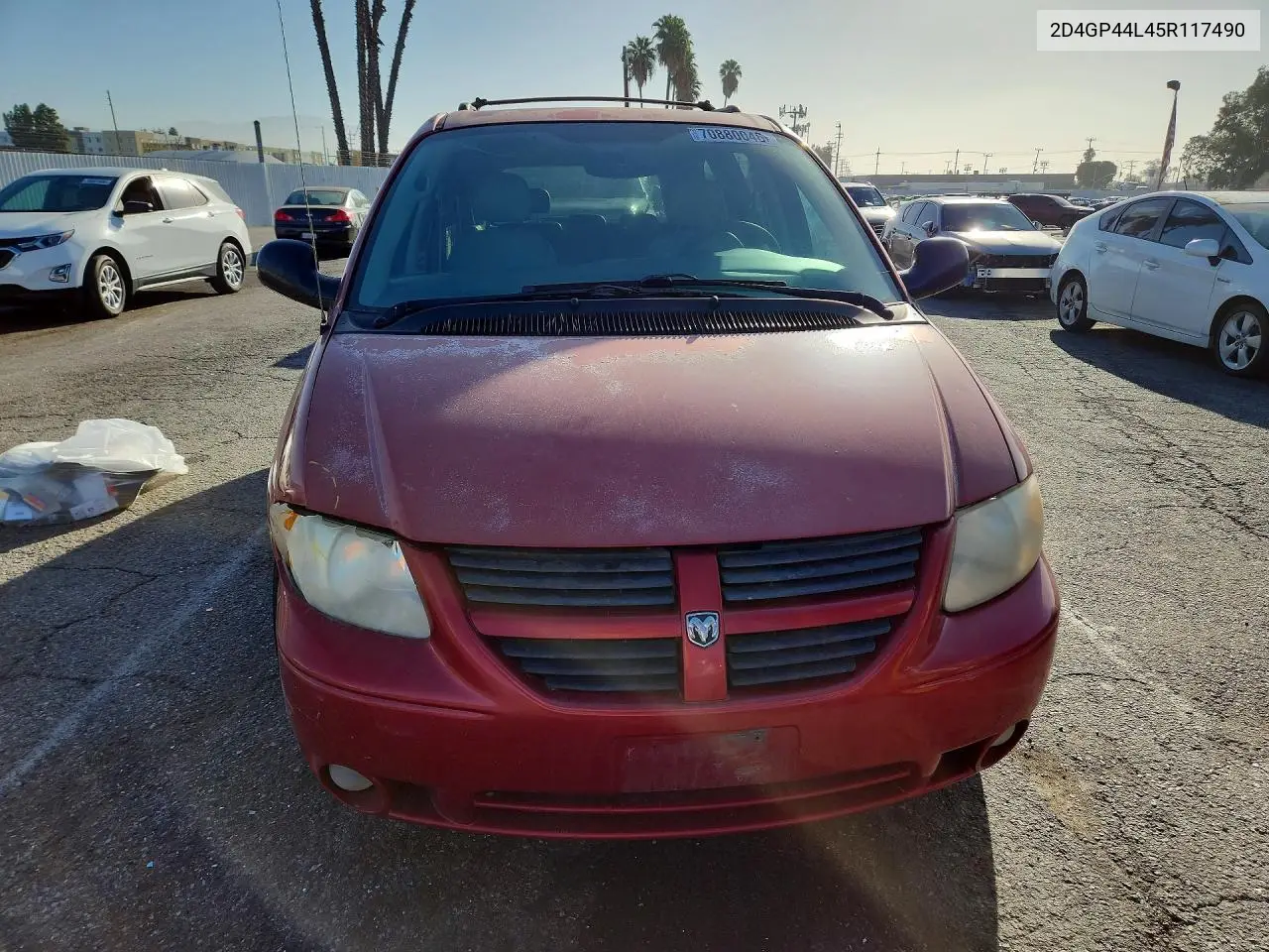 2005 DODGE CARAVAN VIN 2D4GP44L45R117490 — фото 5