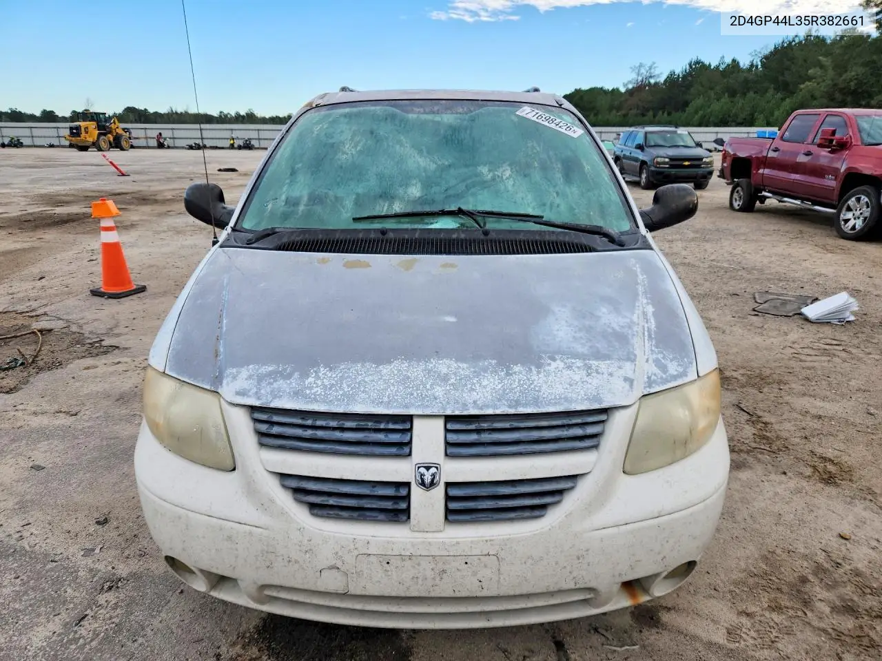 2005 DODGE CARAVAN VIN 2D4GP44L35R382661 — фото 5