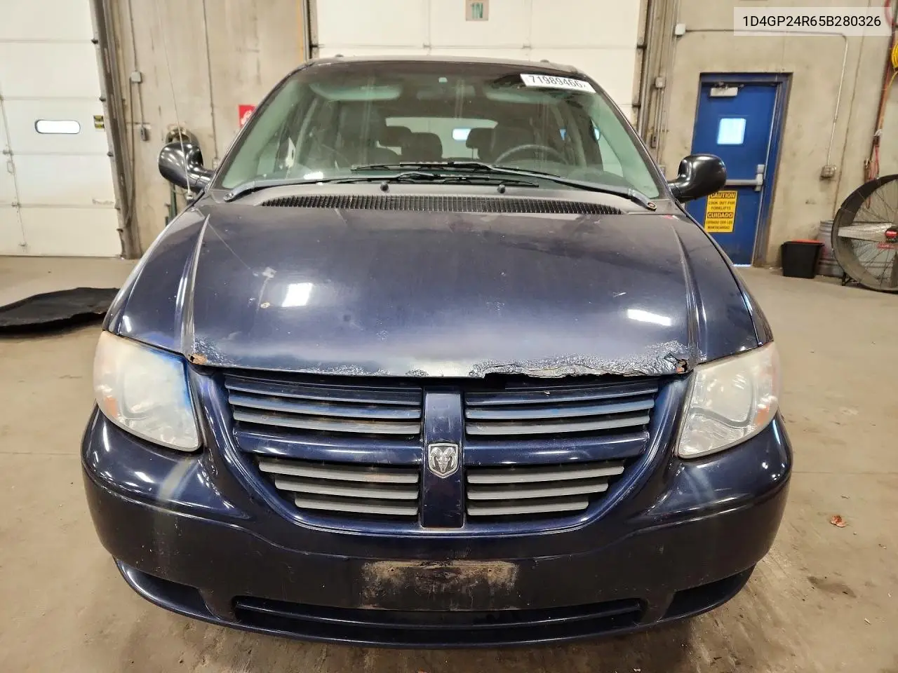 2005 DODGE CARAVAN VIN 1D4GP24R65B280326 — фото 5