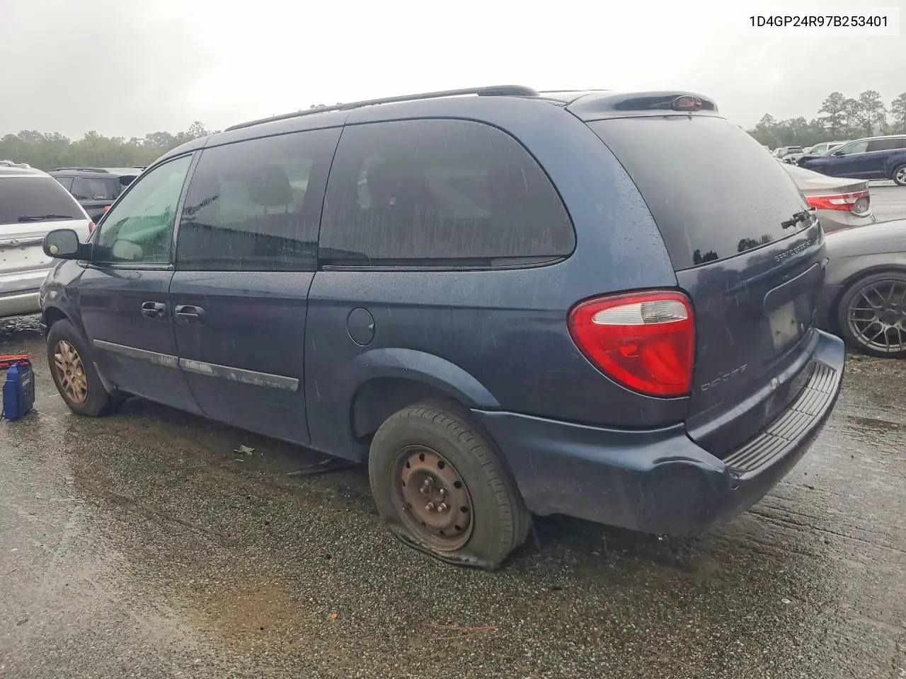 2007 DODGE CARAVAN VIN 1D4GP24R97B253401 — фото 2