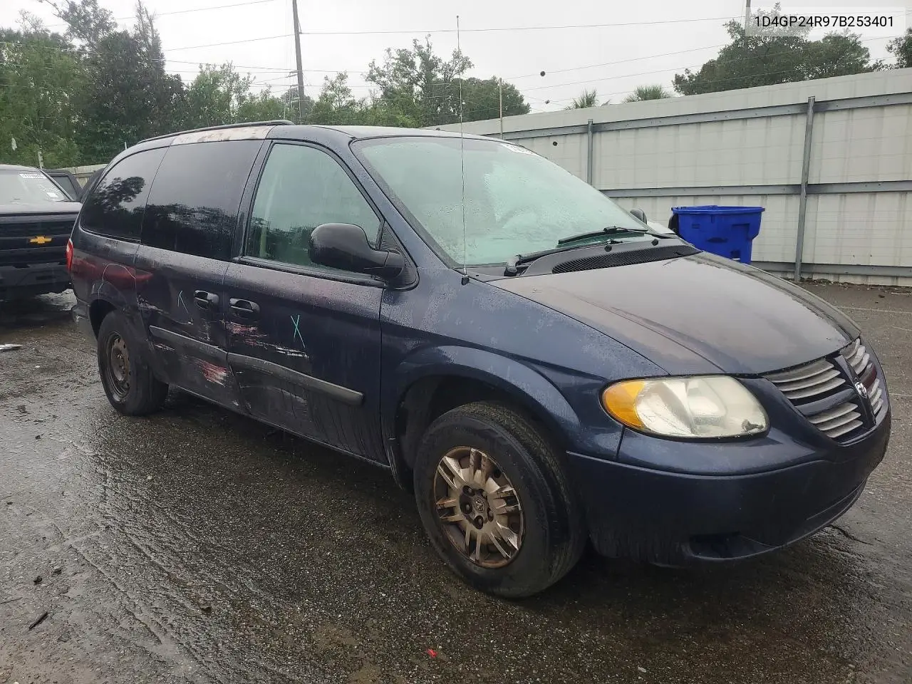 2007 DODGE CARAVAN VIN 1D4GP24R97B253401 — фото 4