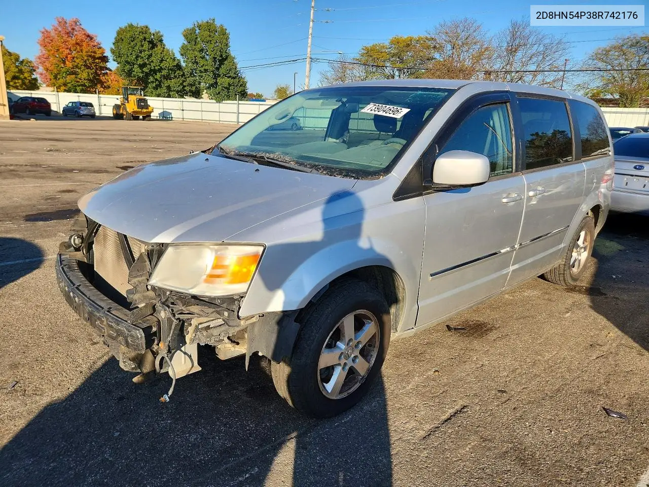 DODGE CARAVAN 2008, VIN 2D8HN54P38R742176