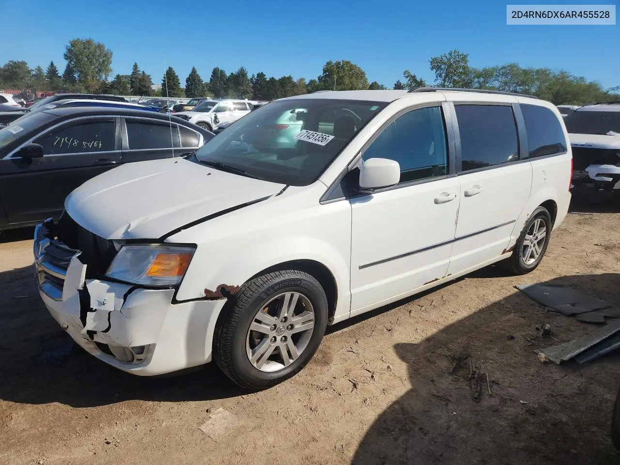 DODGE CARAVAN 2010, VIN 2D4RN6DX6AR455528