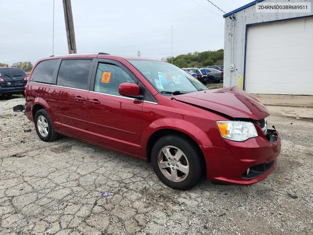 2011 DODGE CARAVAN VIN 2D4RN5DG3BR689511 — фото 4