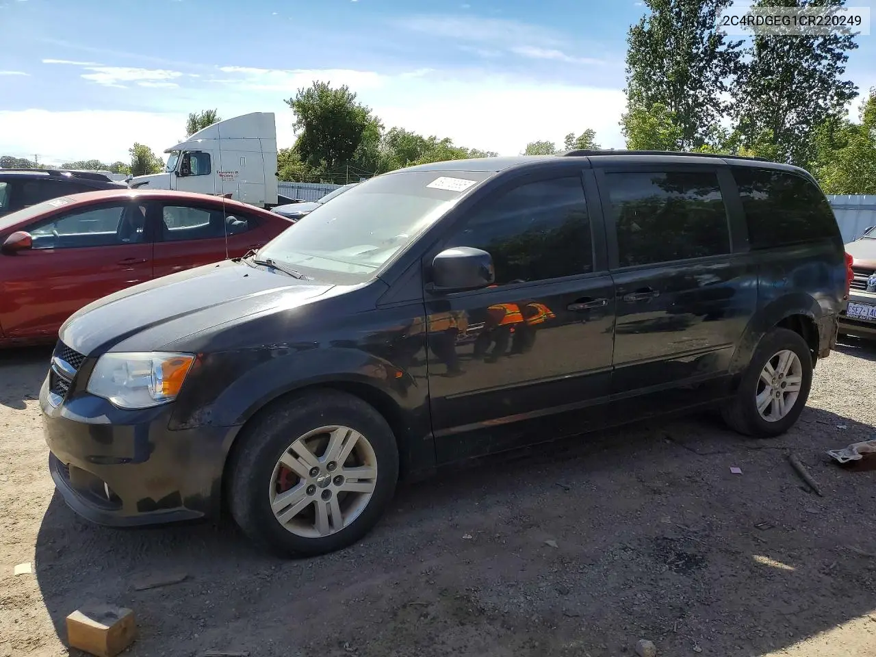 DODGE CARAVAN 2012, VIN 2C4RDGEG1CR220249
