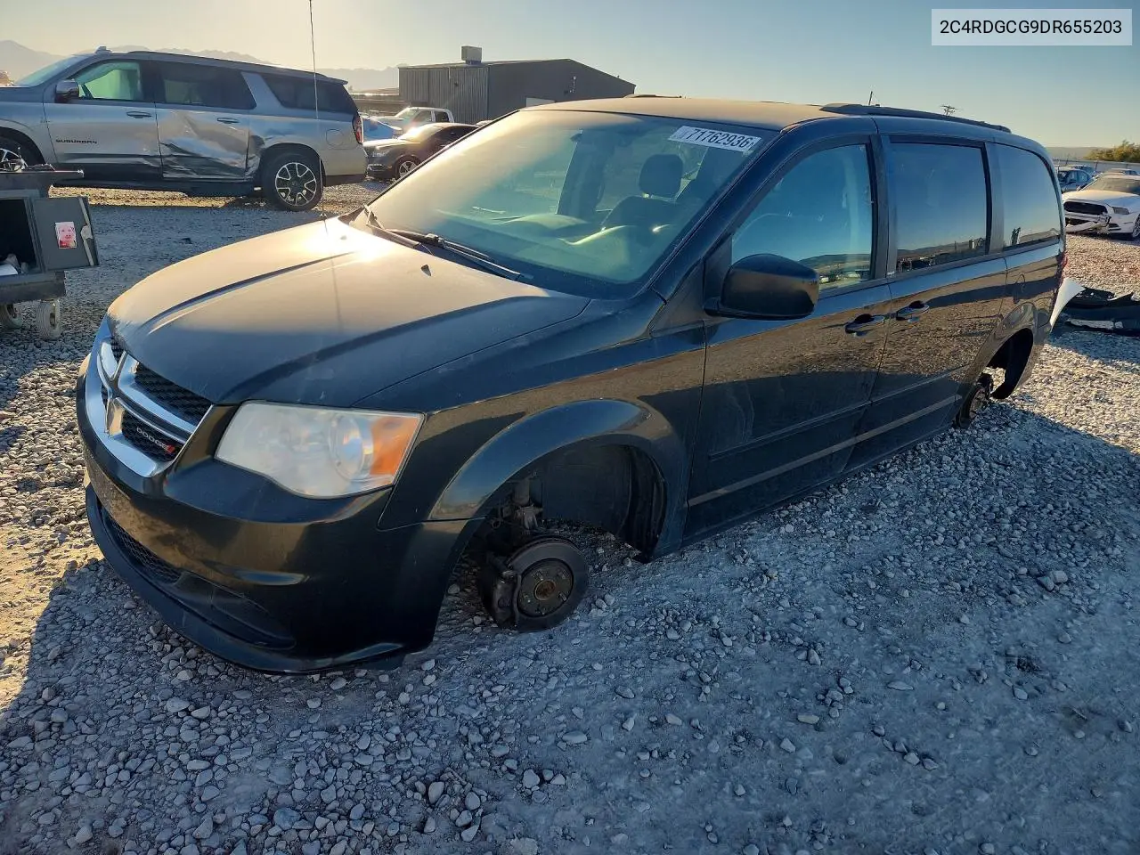 2013 DODGE CARAVAN VIN 2C4RDGCG9DR655203 — фото 2